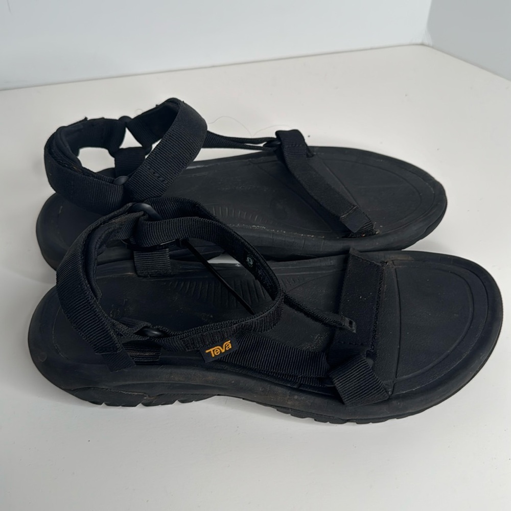 Teva sandals - black with ankle strap - size men’s 9 women’s 11